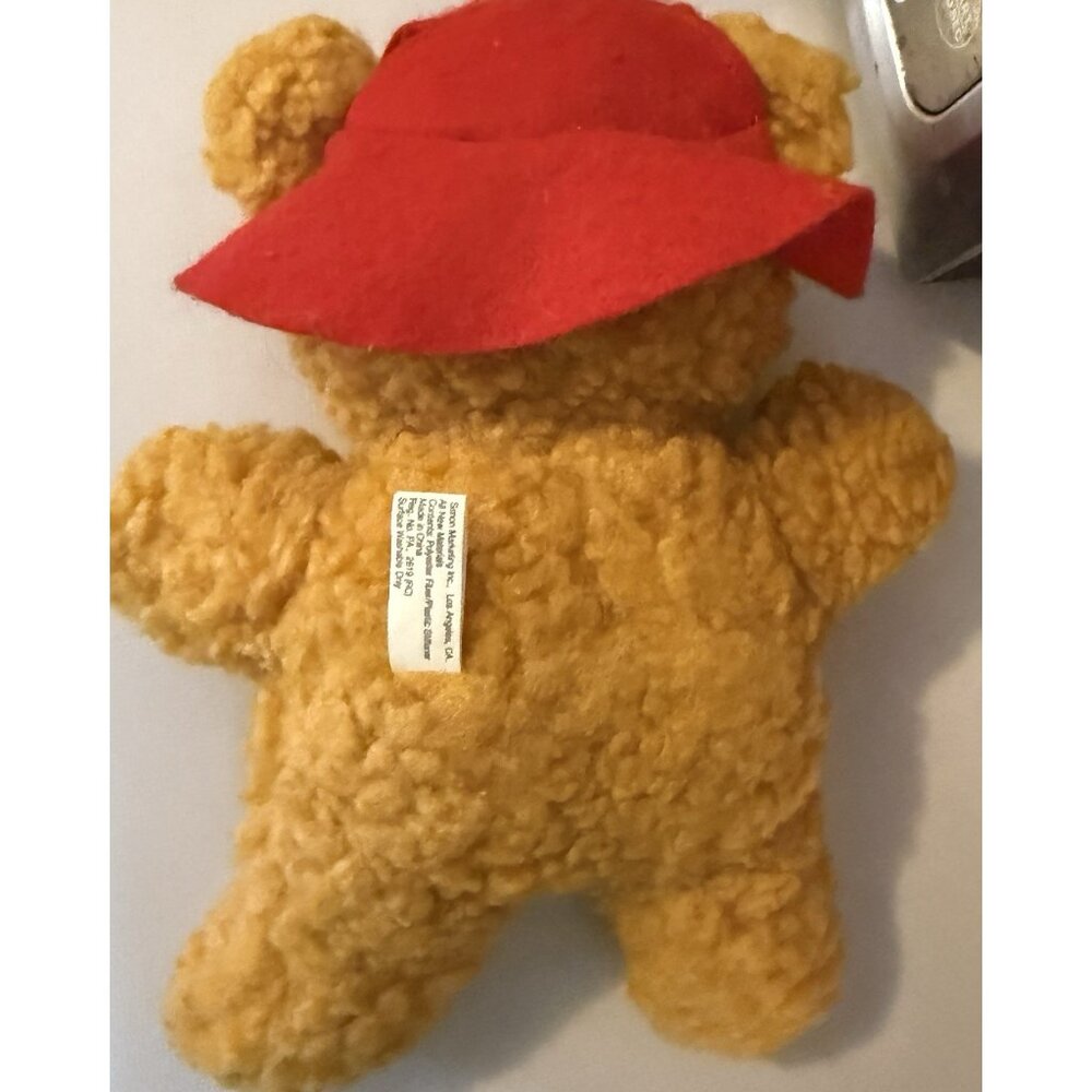 Vintage 1987 Muppets Baby Fozzie Bear Plush Christmas 8" Tall Stuffed Animal - Picture 6 of 8